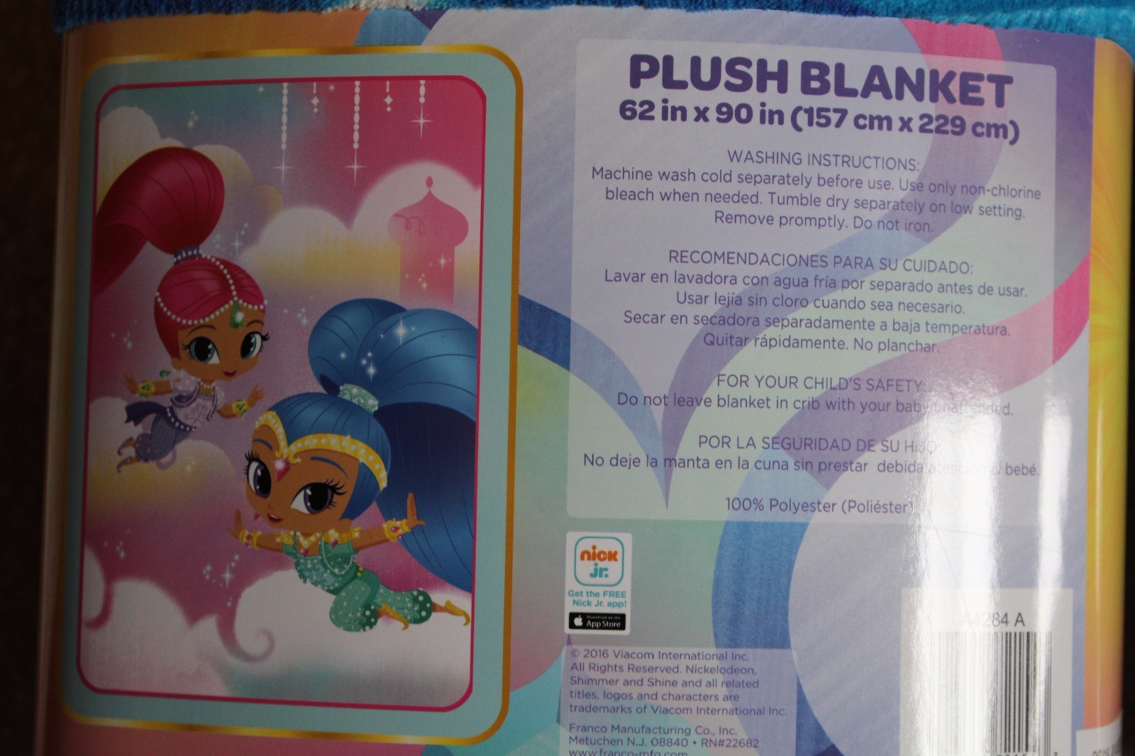 NEW LOT Shimmer and Shine Twin Bed Sheet Set +Plush Blanket 62x90