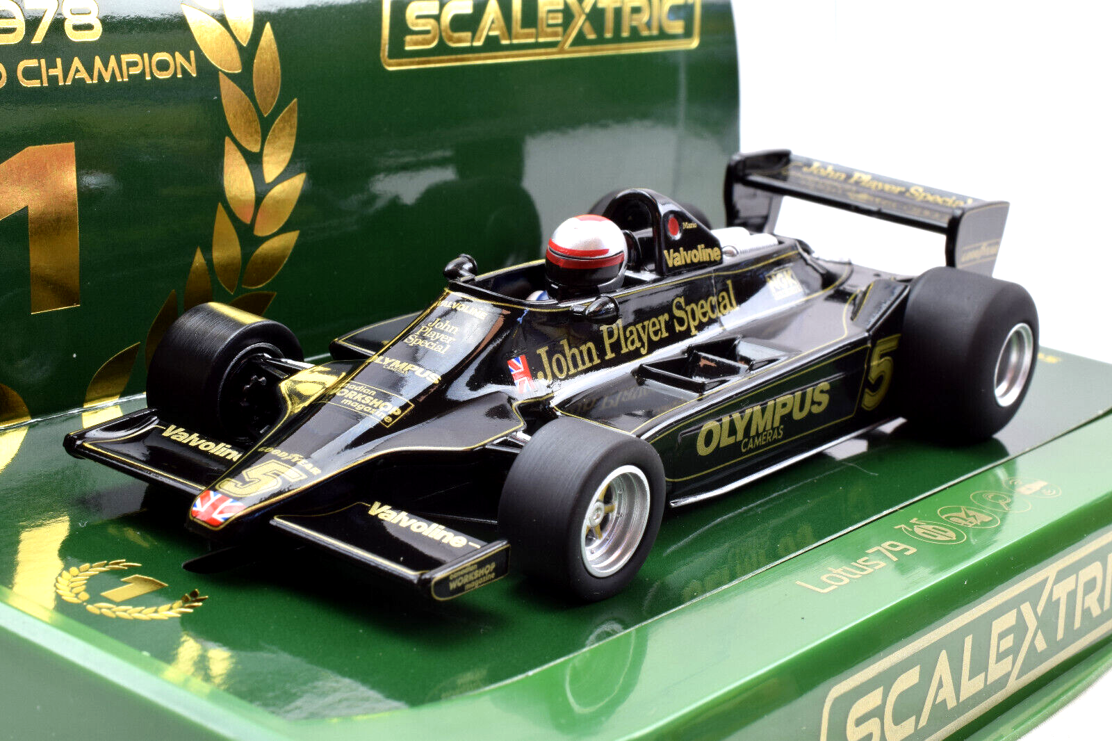 Scalextric "JPS" Lotus 79 - Mario Andretti - '78 World Champ 1/32 Slot Car C4494