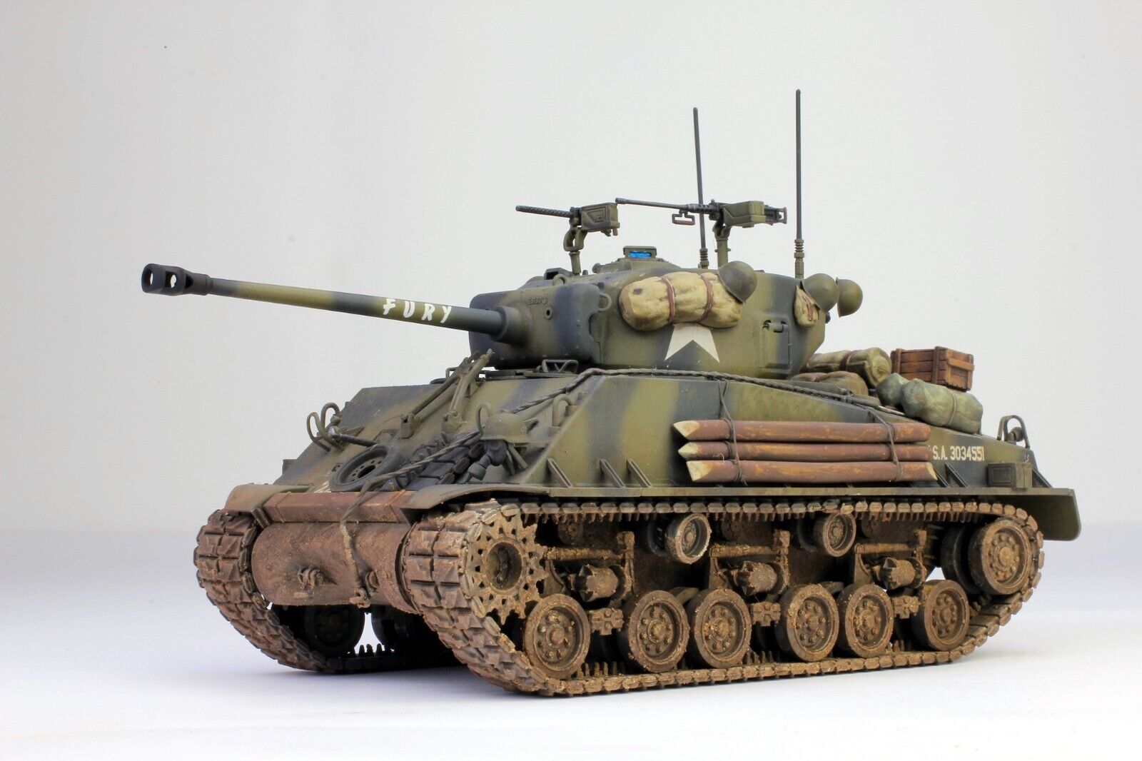 PreSale Fury Easy Eight M4A3E8 Sherman tank 1:35 Pro Built PreSale Fury Easy Eight M4A3E8 Sherman tank 1:35 Pro Built