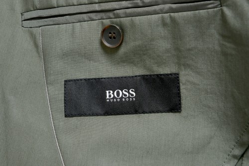 Pre-owned Hugo Boss "nastven/barns-t" Men's Gray Two Button Suit