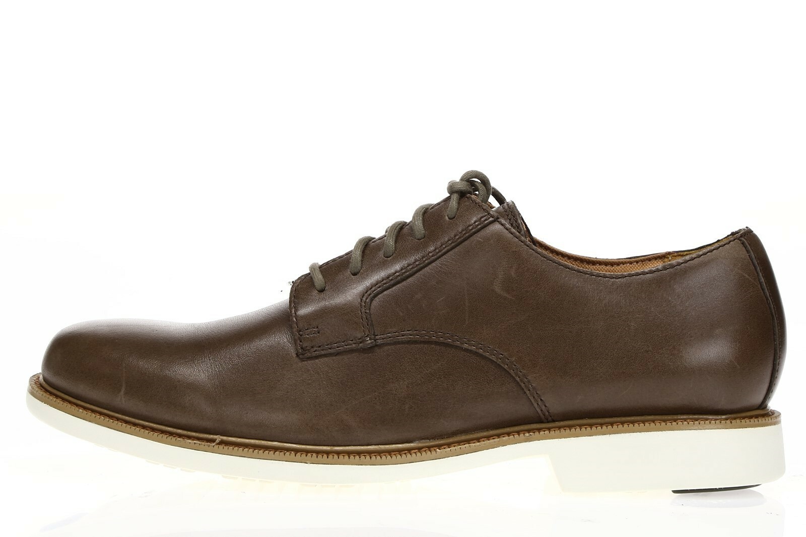 COLE HAAN Mens Light Brown Leather Almond Toe Lace Up Oxfords Shoes Size 8 M