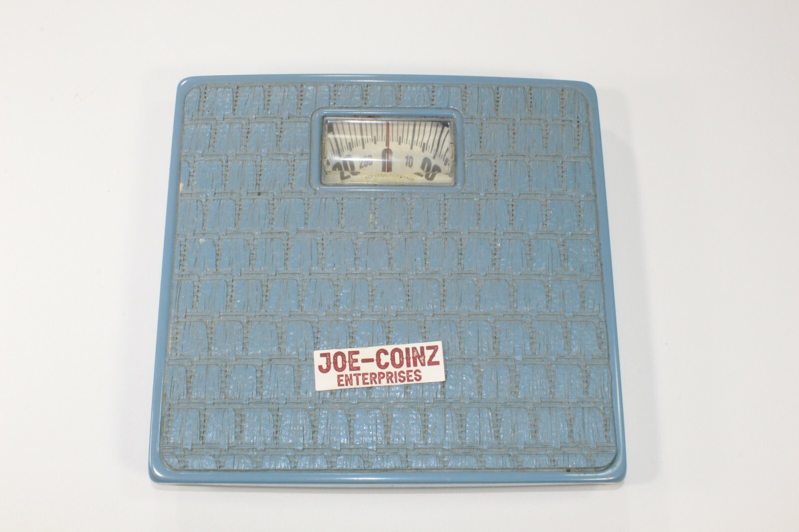 VINTAGE COUNSELOR BLUE RETRO BATHROOM WEIGHT SCALE | eBay