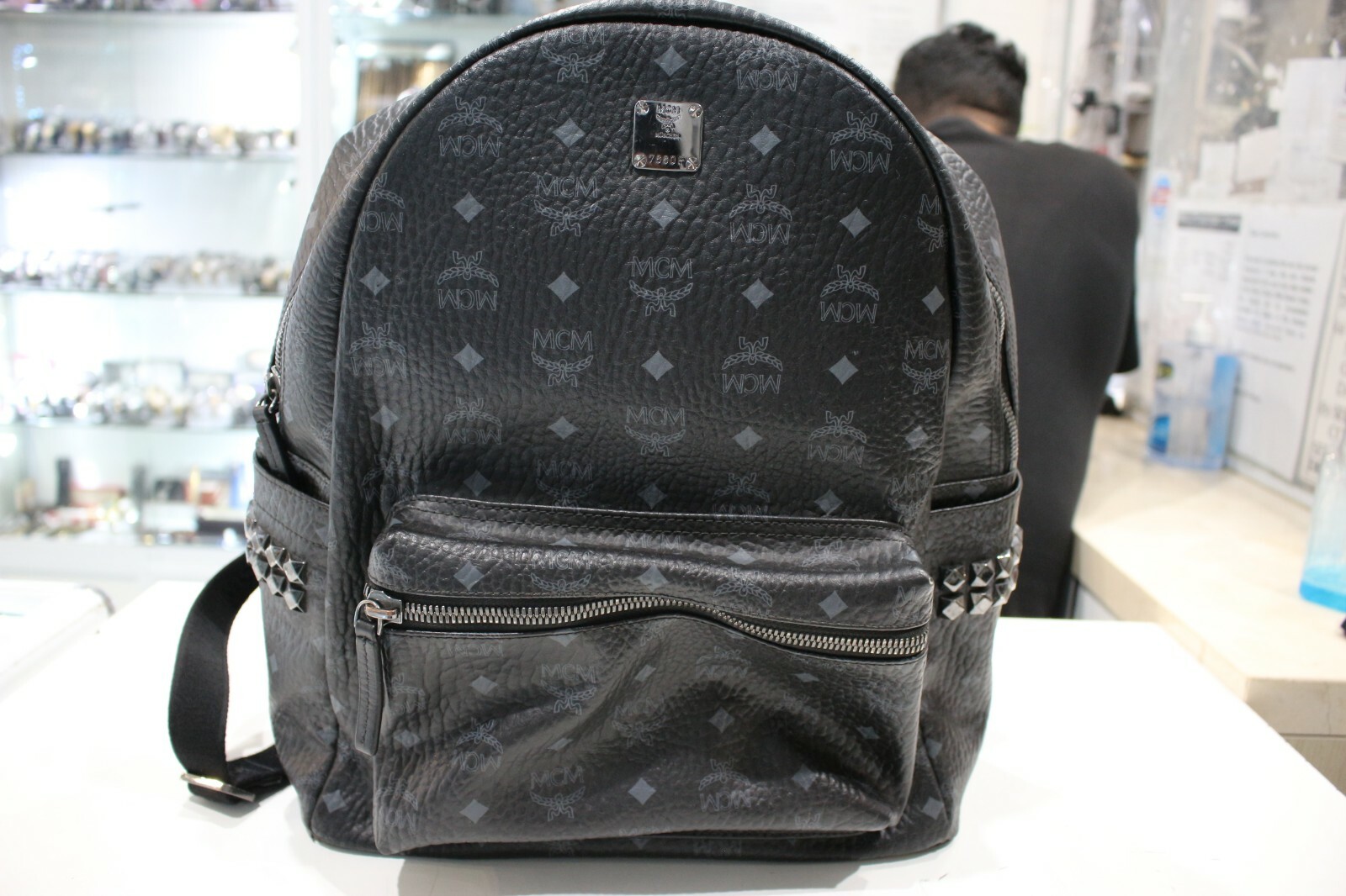 MCM Stark Backpack Medium Black | eBay MCM Stark Backpack Medium Black | eBay