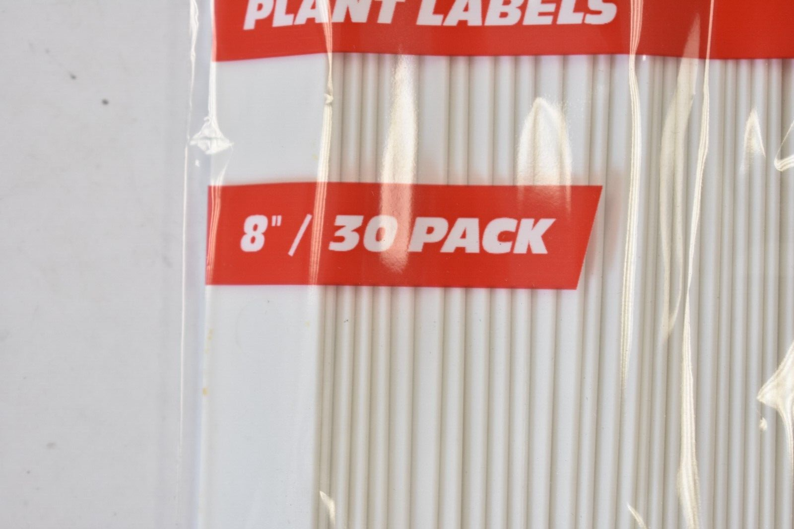 Luster Leaf Rapiclip Plant Labels 8" 30 Pack No. 843 Garden Markers White
