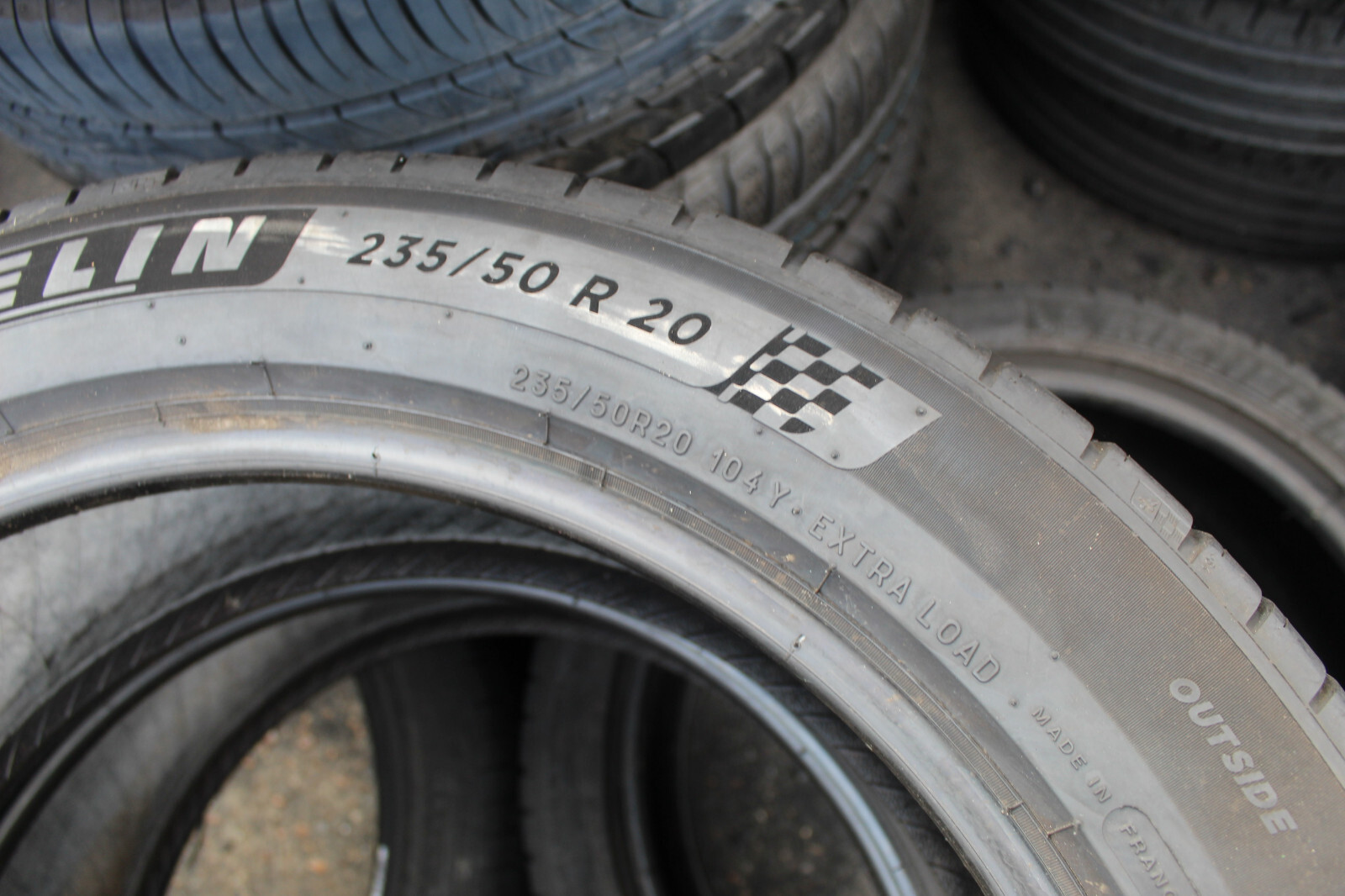 235 50 20 Michelin, Pilot Sport 4, XL JLR 104Y, x2 A Pair 5.4mm (F1_tyres) L2624