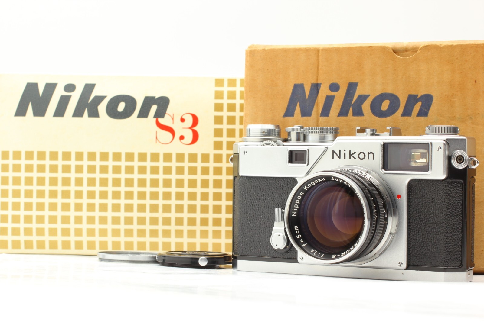Nikon S3 f5cm 1：1.4付　[美品] ORIGINAL BOXED!! [MINT in Box] Nikon S3 Film Camera + 50mm