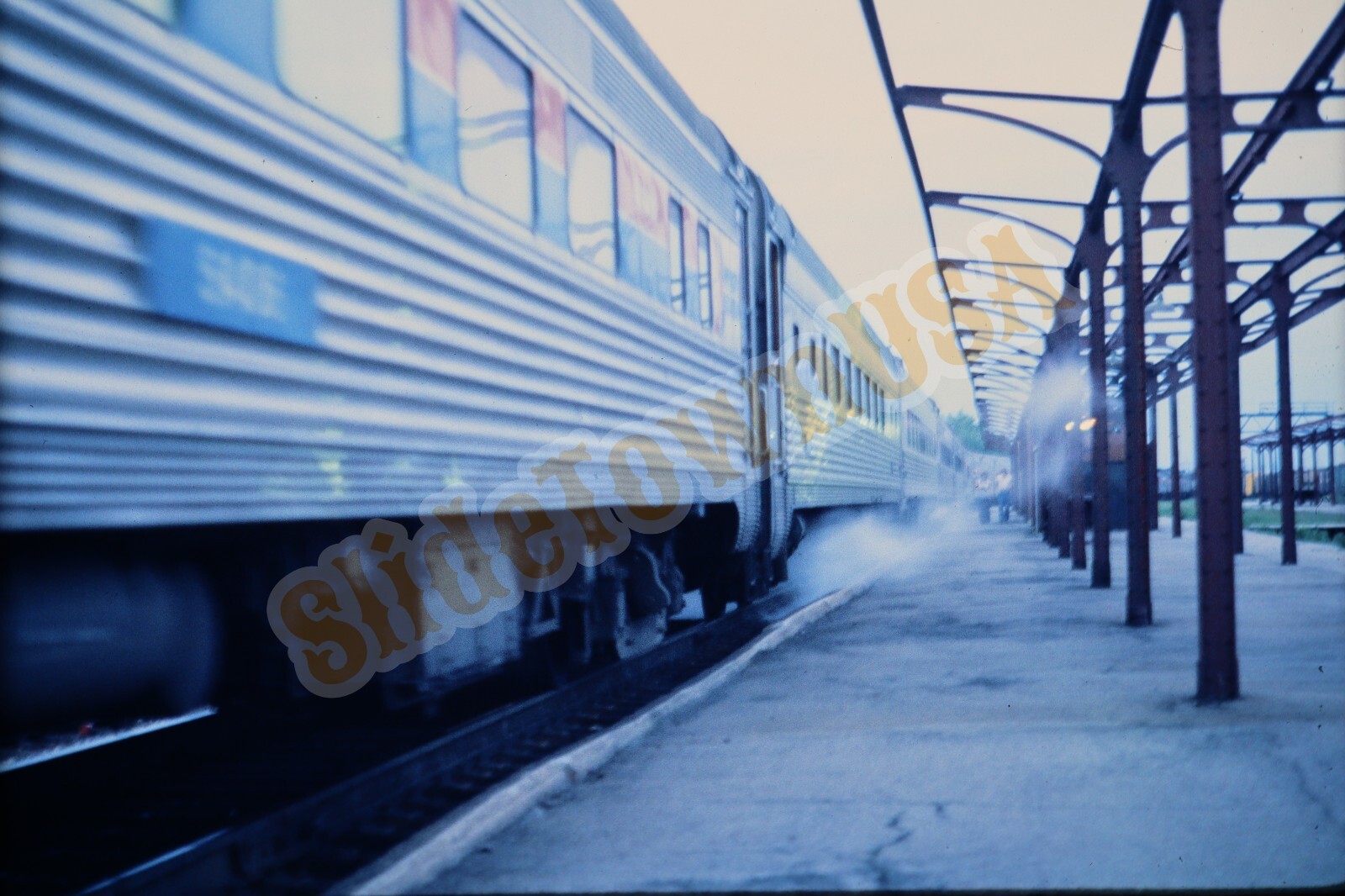 Vtg 1979 Train Slide 424 AMTK Amtrak Engine X4L118 | eBay