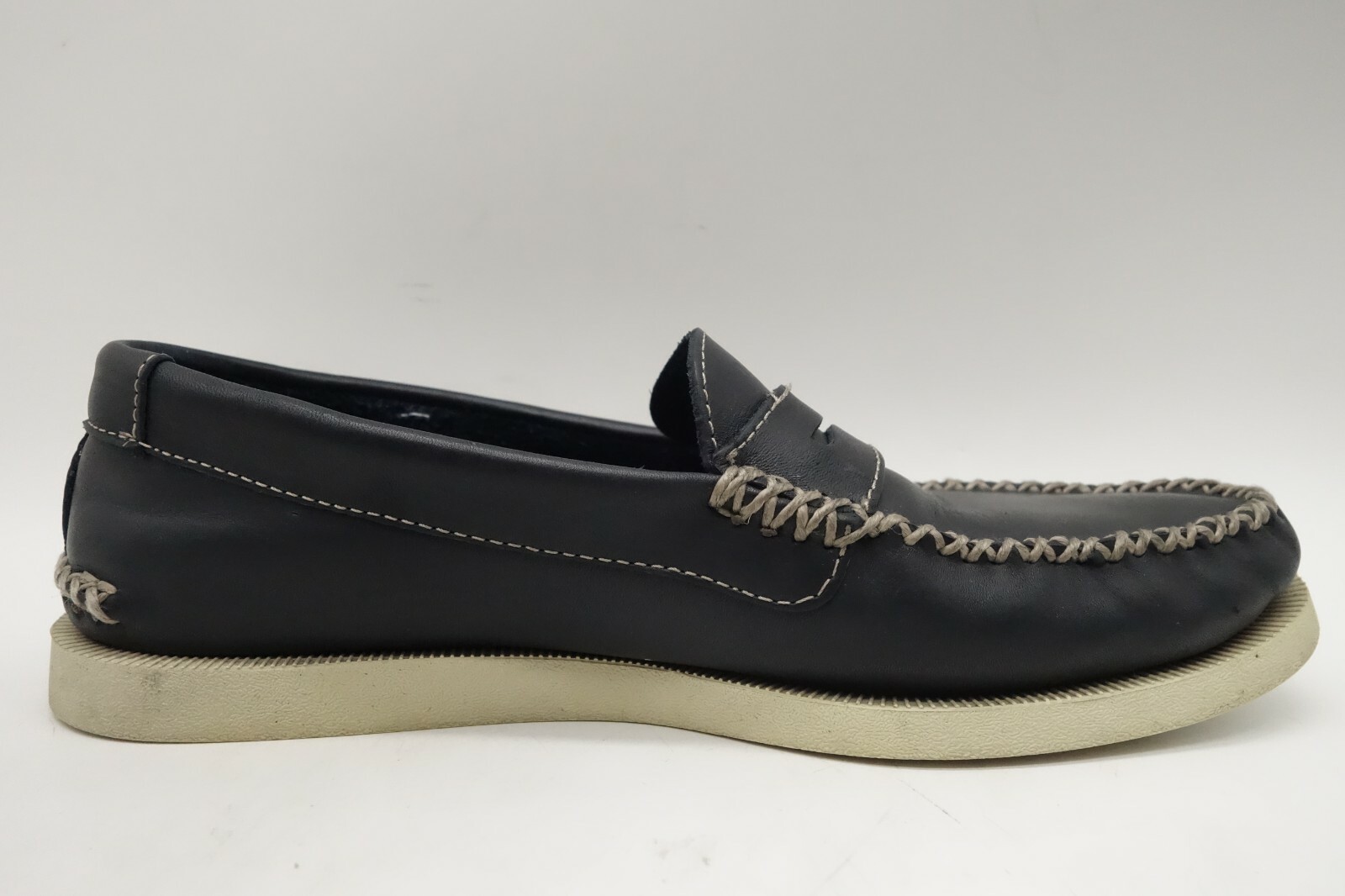 Sperry Top Sider Navy Blue Leather 