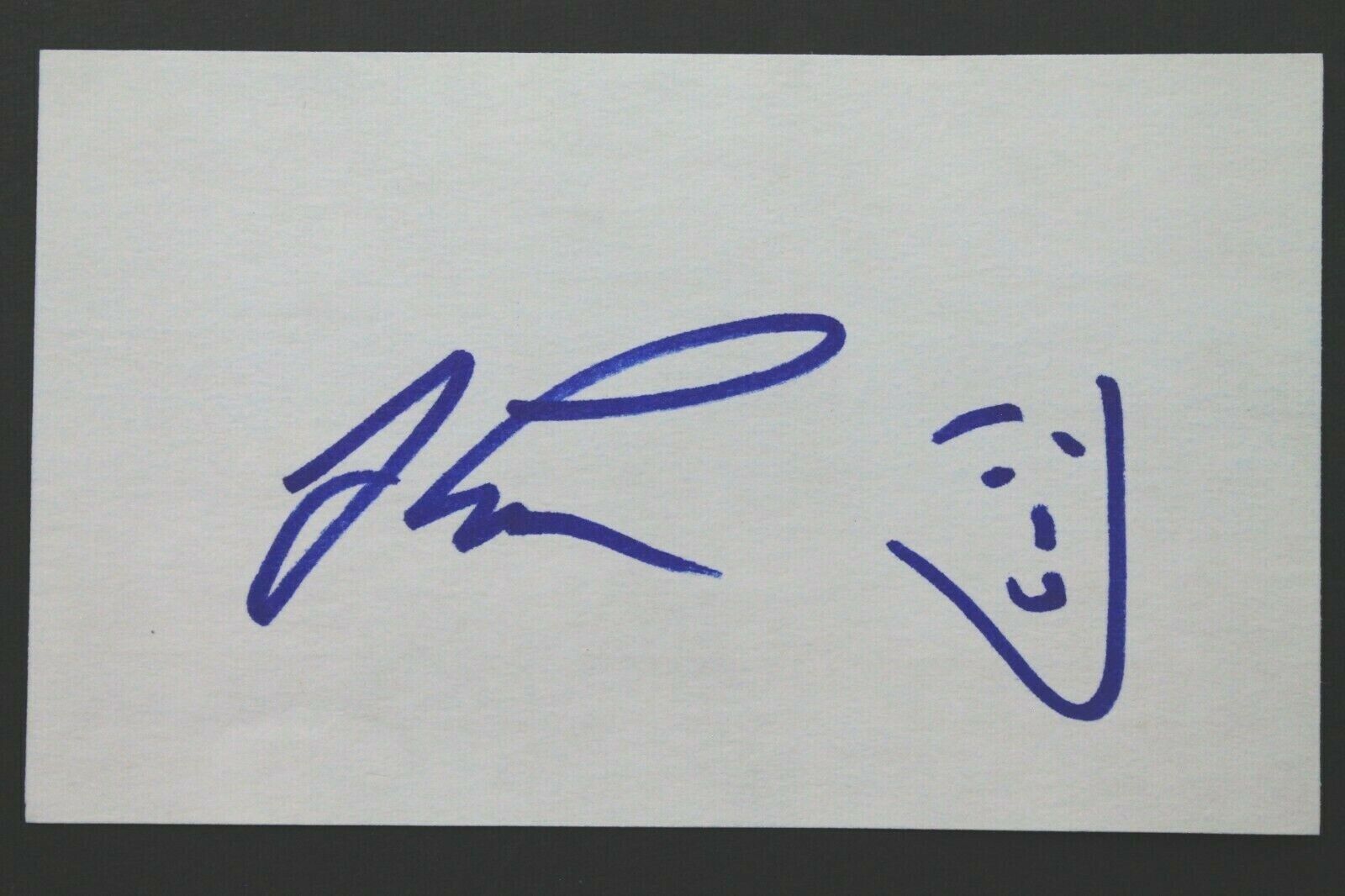 Jay Leno Garage Comedian THE TONIGHT SHOW Autographed 3x5 Jay Leno Garage Comedian THE TONIGHT SHOW Autographed 3x5