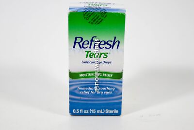 1 Refresh TEARS lubricant eye Drops 15ml Moisturizing Relief 12/2023