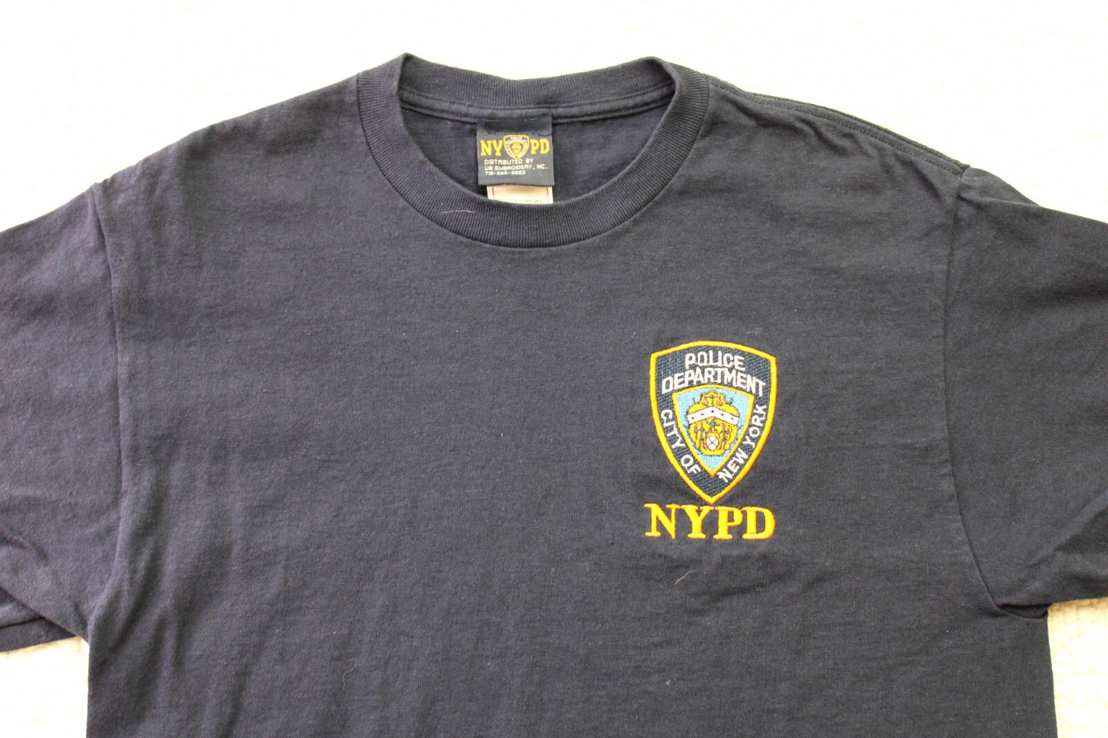 実物　ポリスシャツ　NYPD US.ポリス系ロングスリーブTシャツ[ニューヨークポリス