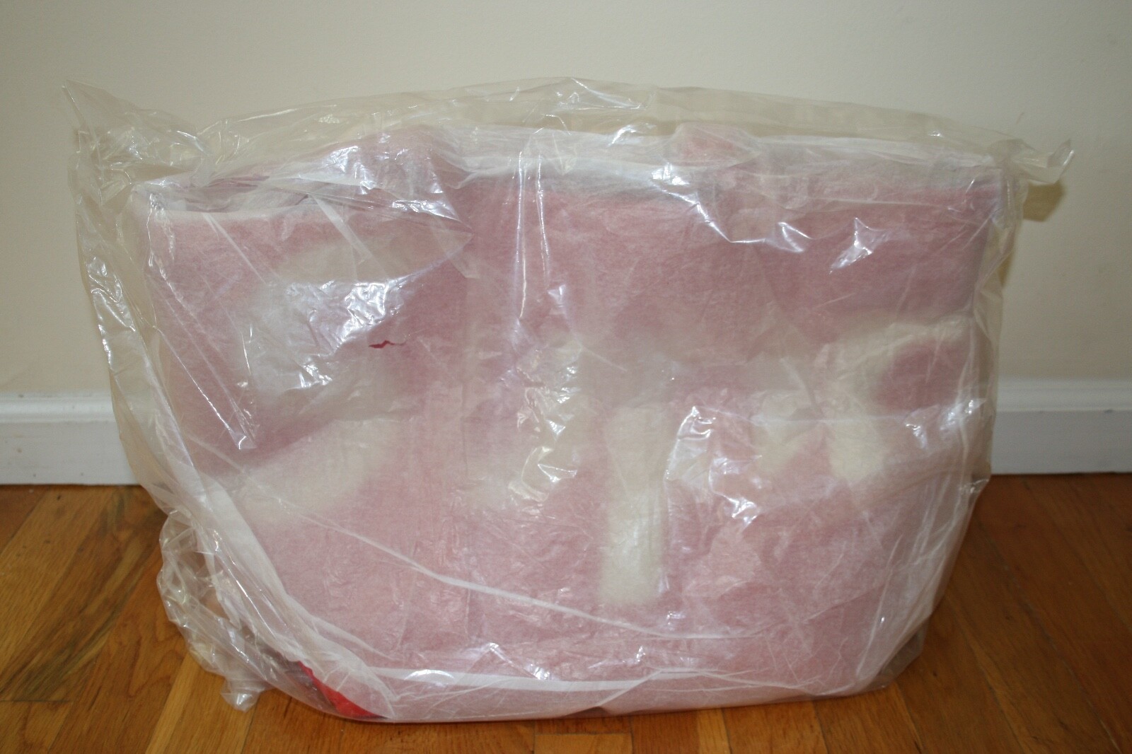 supreme raffia tote purple