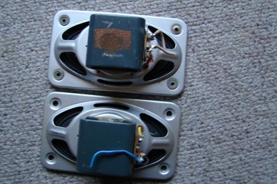 Vintage Telefunken Speakers 50,s-60,s 3x5 From Reel To Reel Model 77 Rare x2