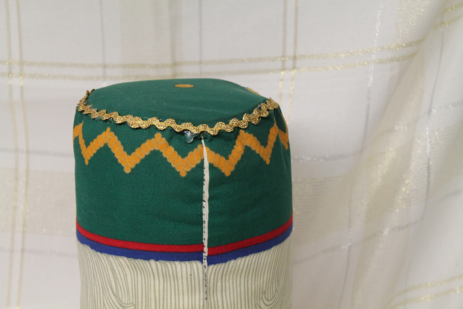 Vintage Christmas Decor Weighted Bottom Plush Nutcracker Soldier Doorstop 17