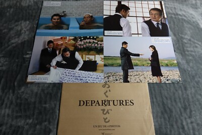 DEPARTURES Okuribito Yojiro Takita Masahiro Motoki   4 lobby cards japon