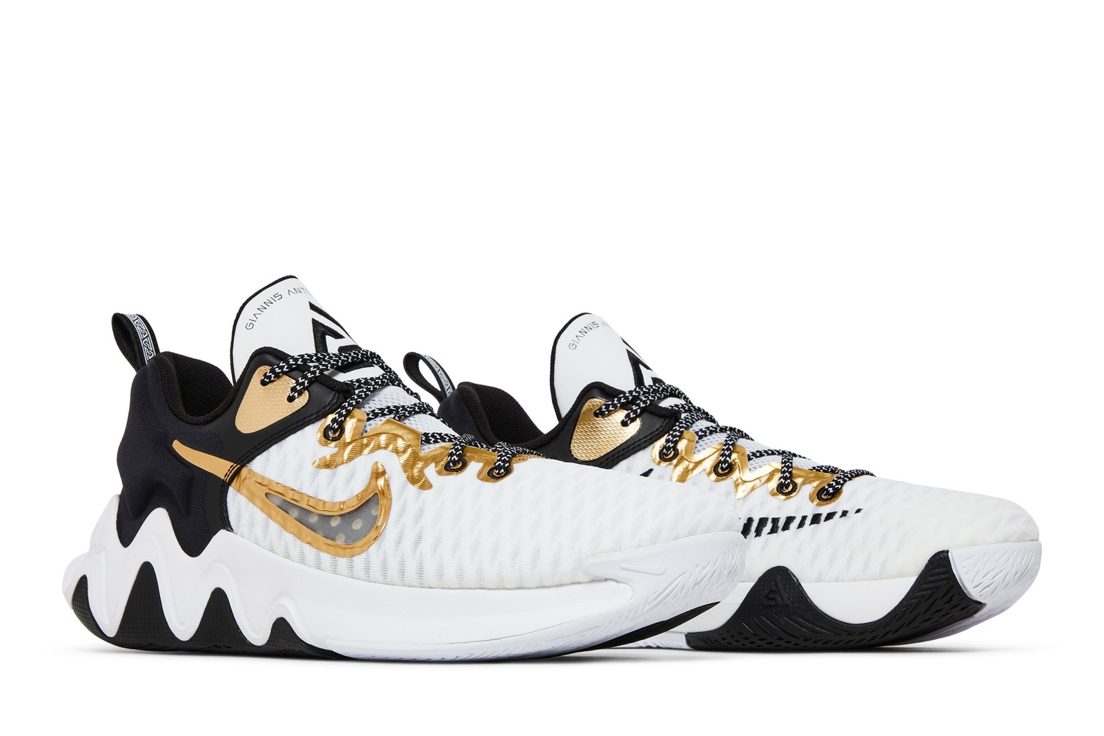 新品　NIKE GIANNIS ホワイト/ブラック/ゴールド バスケットシューズ Nike Giannis Immortality EP Championship DC6927-100 | eBay