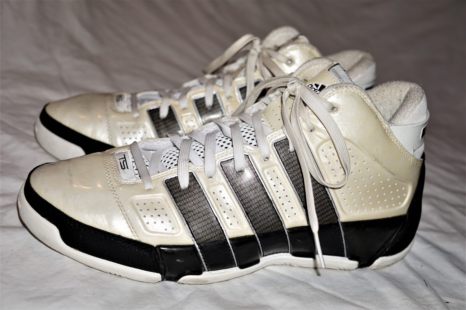 Adidas Team Signature Mens White Basketball Shoes Size 13