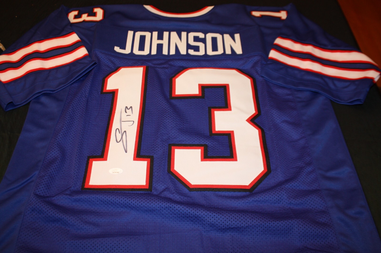 NFL ビルズ スティーブ・ジョンソン リミテッドジャージ【52/2XL】 BUFFALO BILLS STEVIE JOHNSON #13 WR SIGNED BLUE Home JERSEY