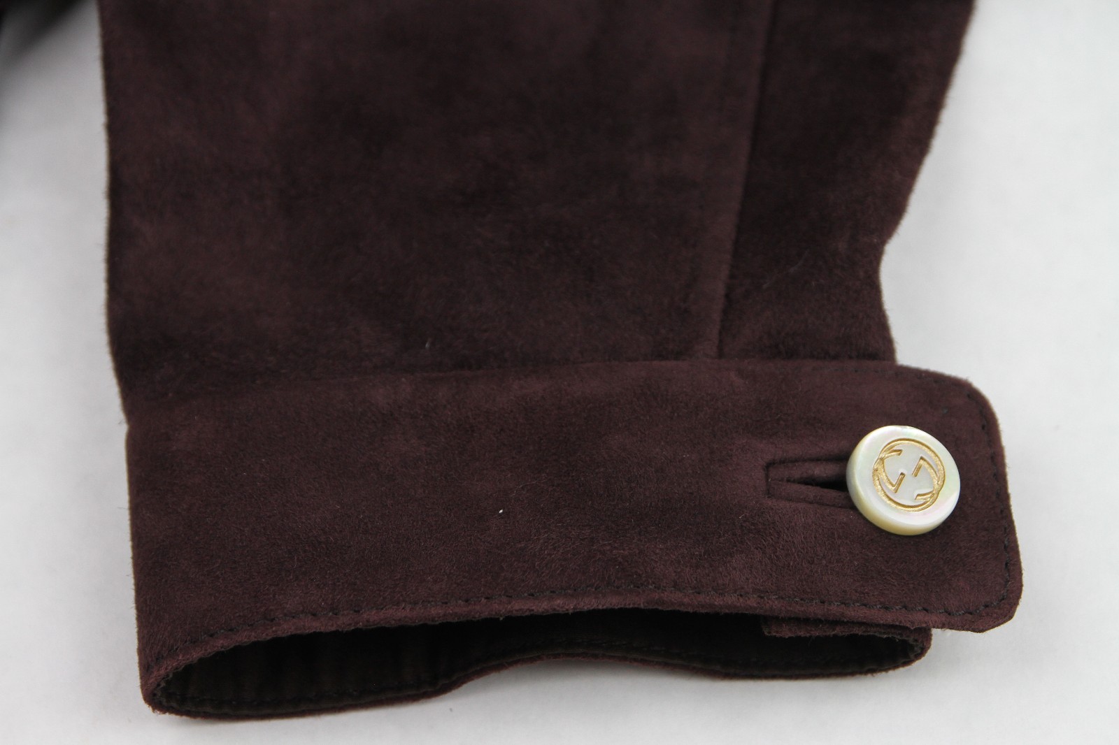 Pre-owned Gucci $3400  Men's Dark Plum Goat Suede Bomber Jacket W/knit Detail 408372 6019 In Purple