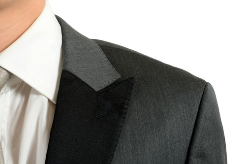 Pre-owned Hugo Boss "hanford/golden" Men's Gray Wool Tuxedo Two Button Suit