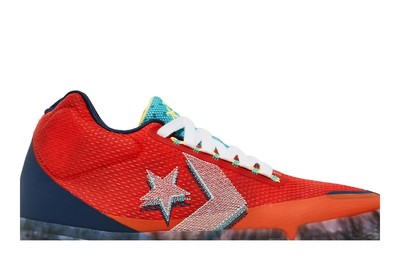 Pre-owned Converse All Star Bb Evo 'court Daze' 170761c In Bright Poppy/citron Pulse