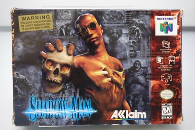 Shadow Man - COMPLETE IN BOX Acclaim Nintendo 64 Retro Action Adventure - N6439