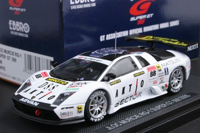 Ebbro 1:43 JLOC Lamborghini Murcielago RG1 Super GT ''05 Die Cast No MiniChamps