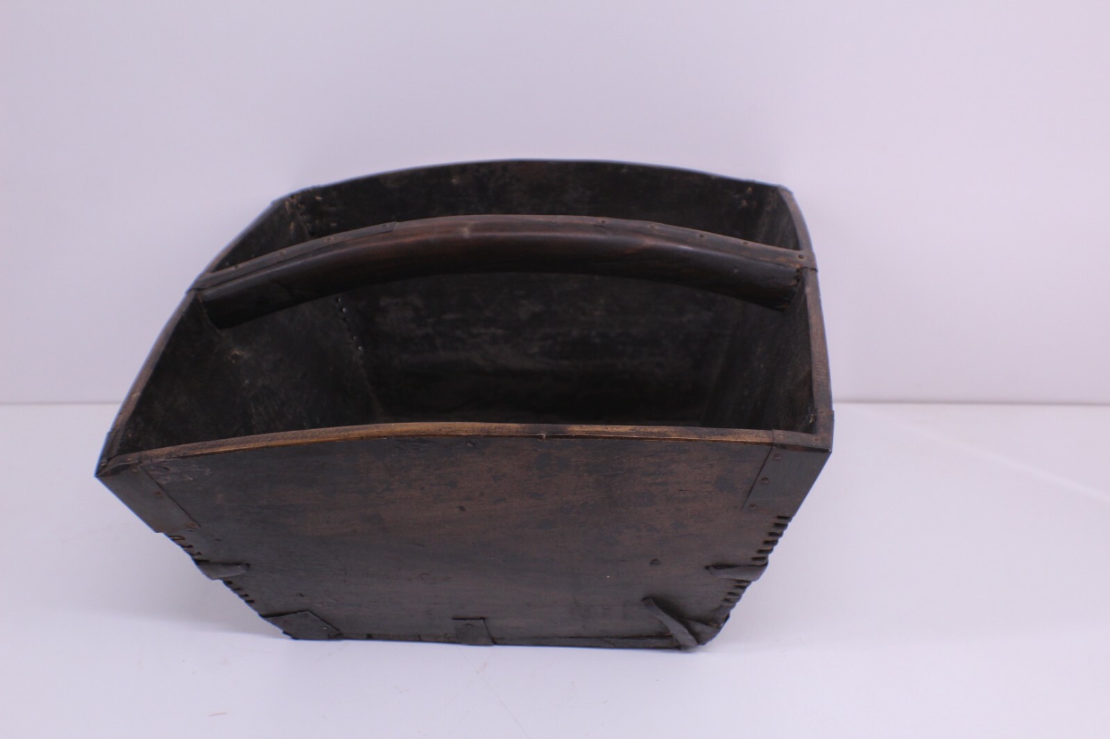 Vintage wooden rice basket