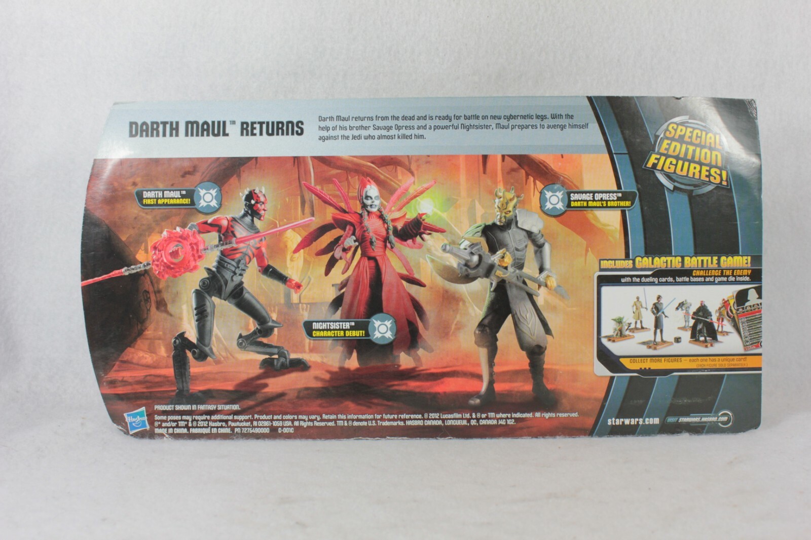 Star Wars Target Exclusive DARTH MAUL RETURNS Action Figure Set Battlepack