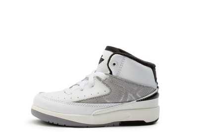 Кроссовки для малышей Jordan 2 Retro Python White/Огненно-красно-черный парус (DQ8563 102)