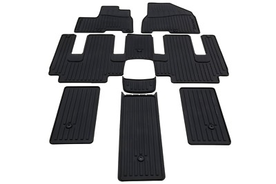 OEM NEW All Weather Rubber Floor Mat 3 Row Full Set 15-18 Sedona A9113-ADU02
