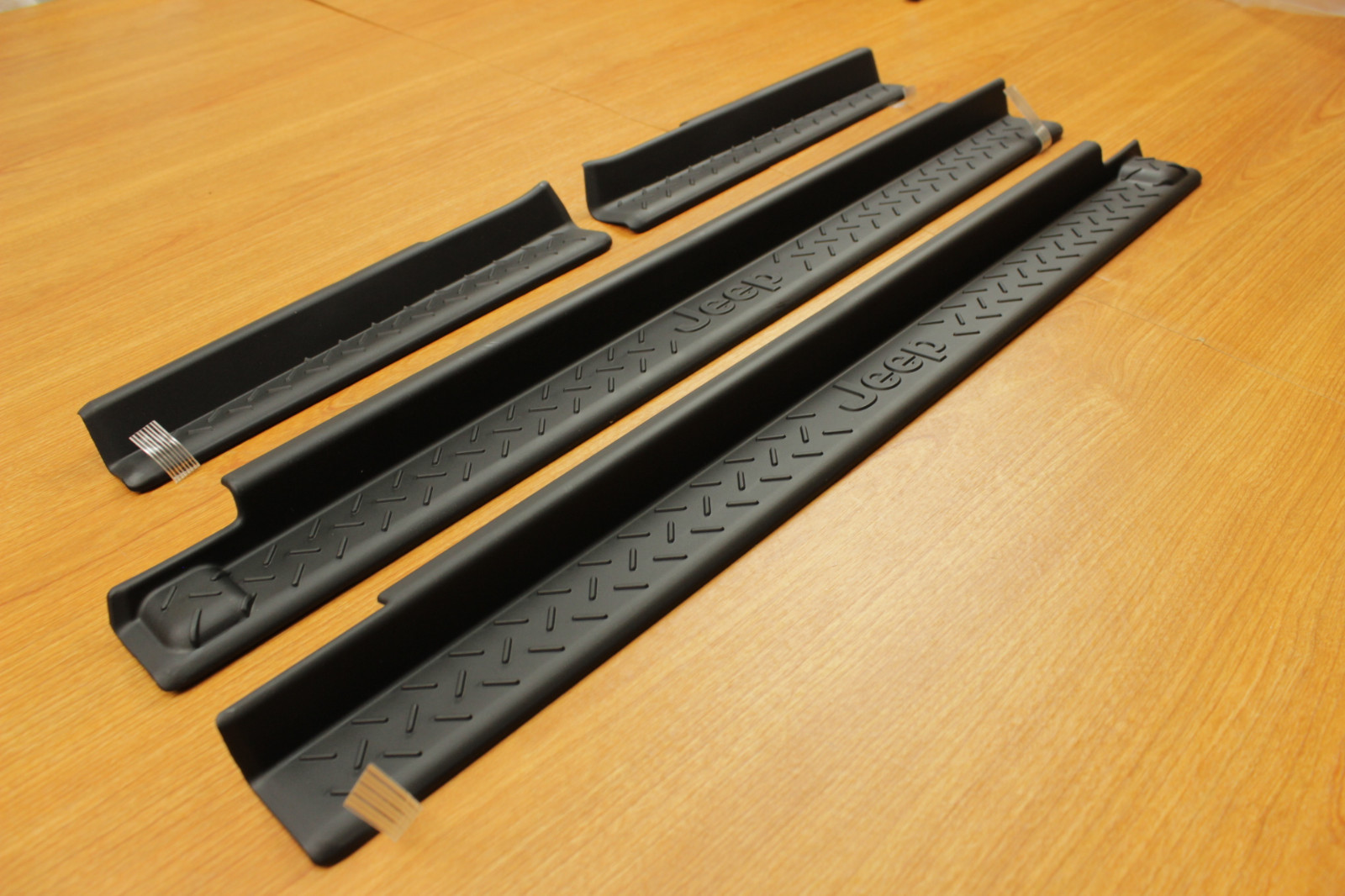 20072018 Jeep Wrangler JK 4Door Sill Guards Black Plastic Mopar OEM