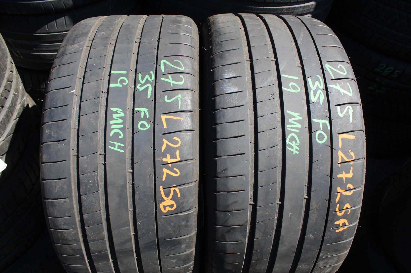 275 35 19 Michelin, Pilot S Sport XL, 100Y, x2 A Pair, 5.5mm (f1_tyres) FO L2725