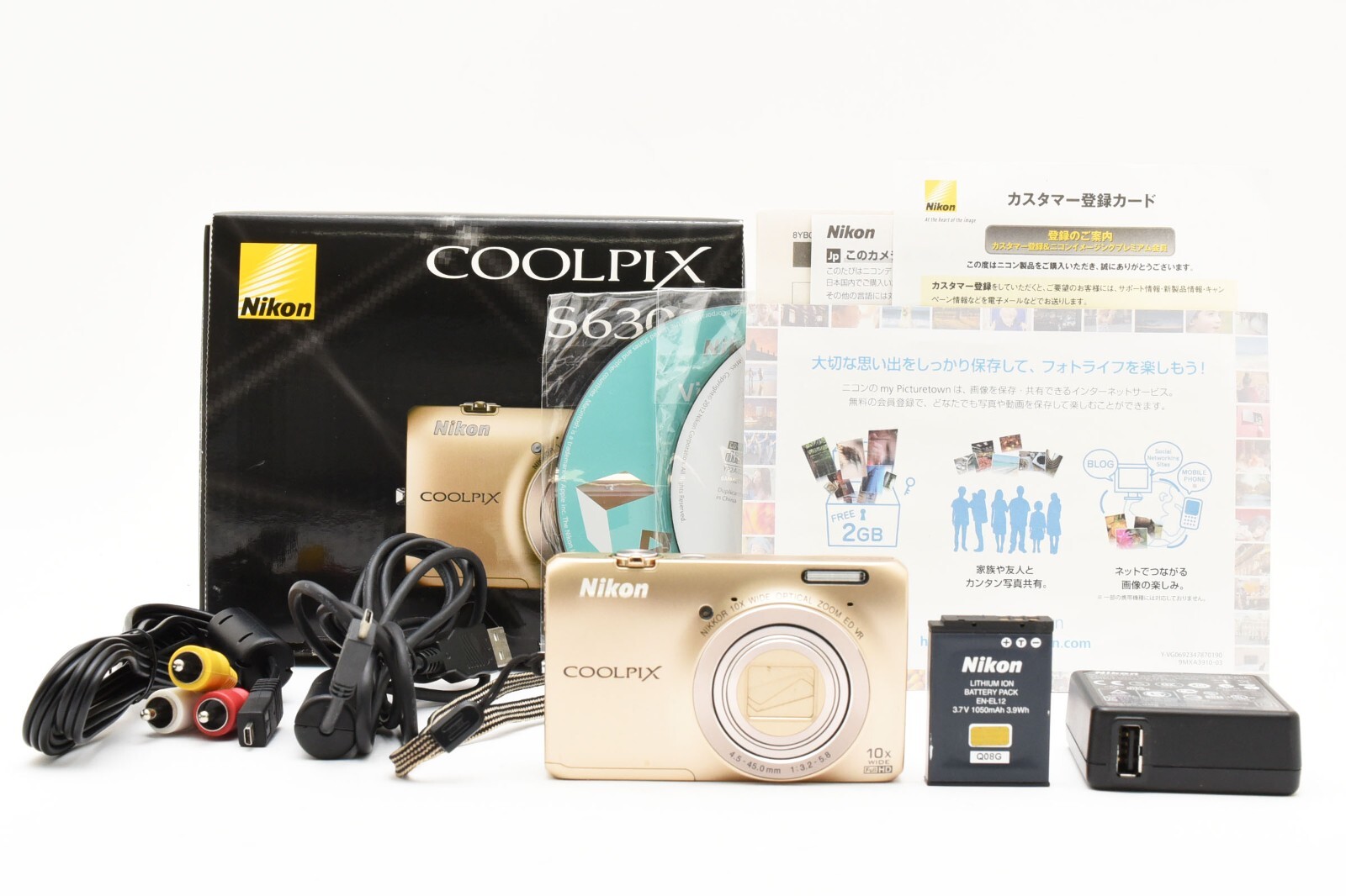 Nikon Coolpix S6300 16 MP Compact Digital camera Gold From