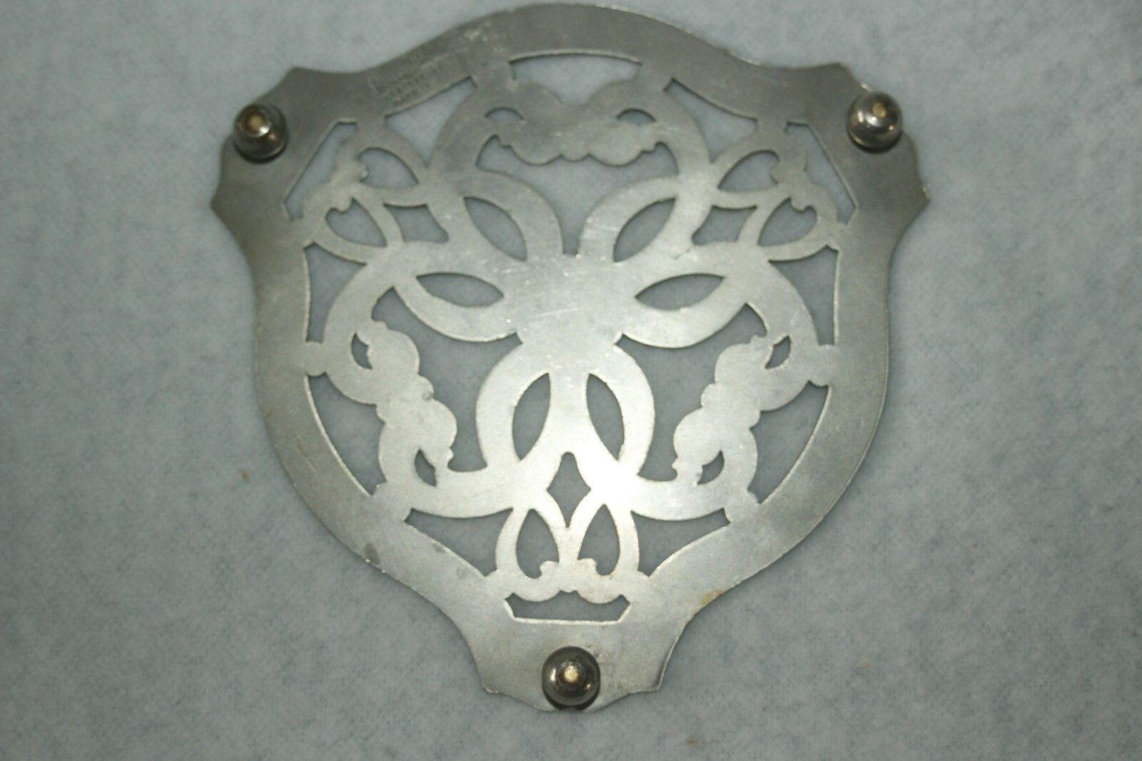 ANTIQUE Trivet MANNING Quality BOWMAN Meriden Conn Silver Tray 83 VINTAGE eBay