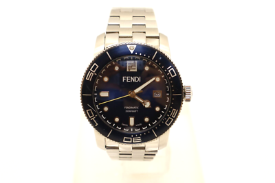 Fendi Mens Fendi Aqua Stainless Steel 42mm Bracelet Fashion Watch