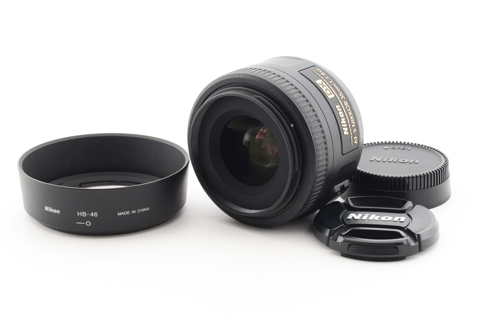 Nikon AF-S DX Nikkor 35mm f/1.8 G DX Lens w/ hood F Mount