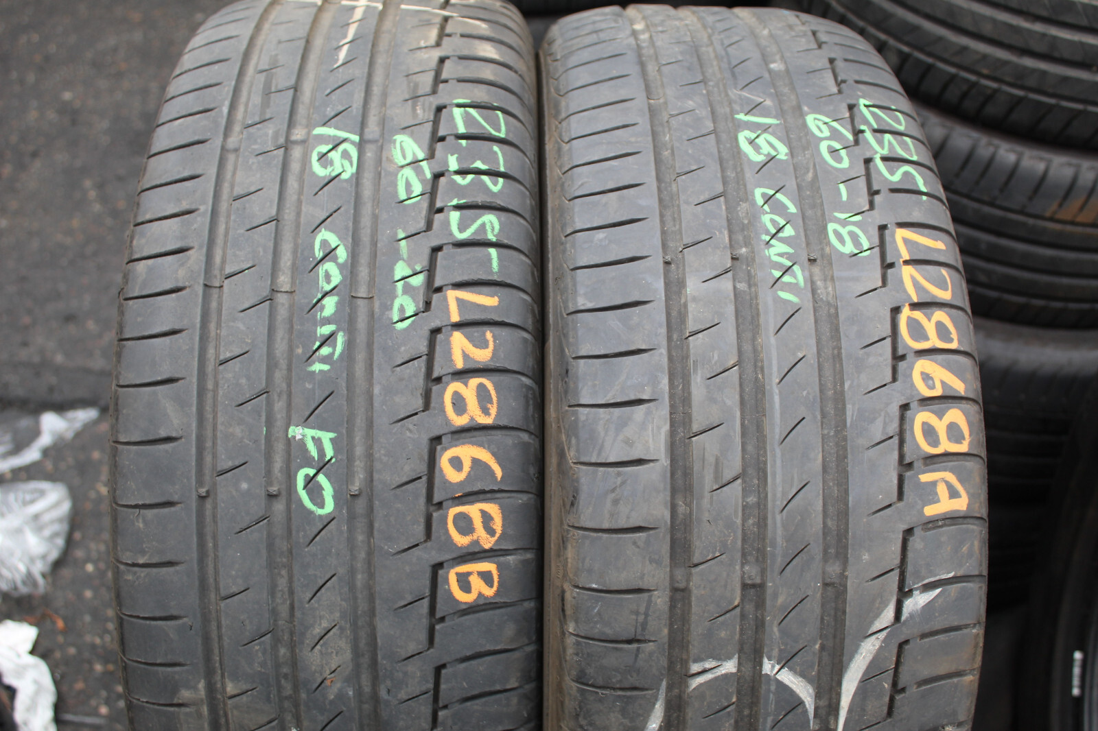 235 60 18 Continental, PC 6, 103V, x2 A Pair, 5.5mm (f1_tyres) FO L2868
