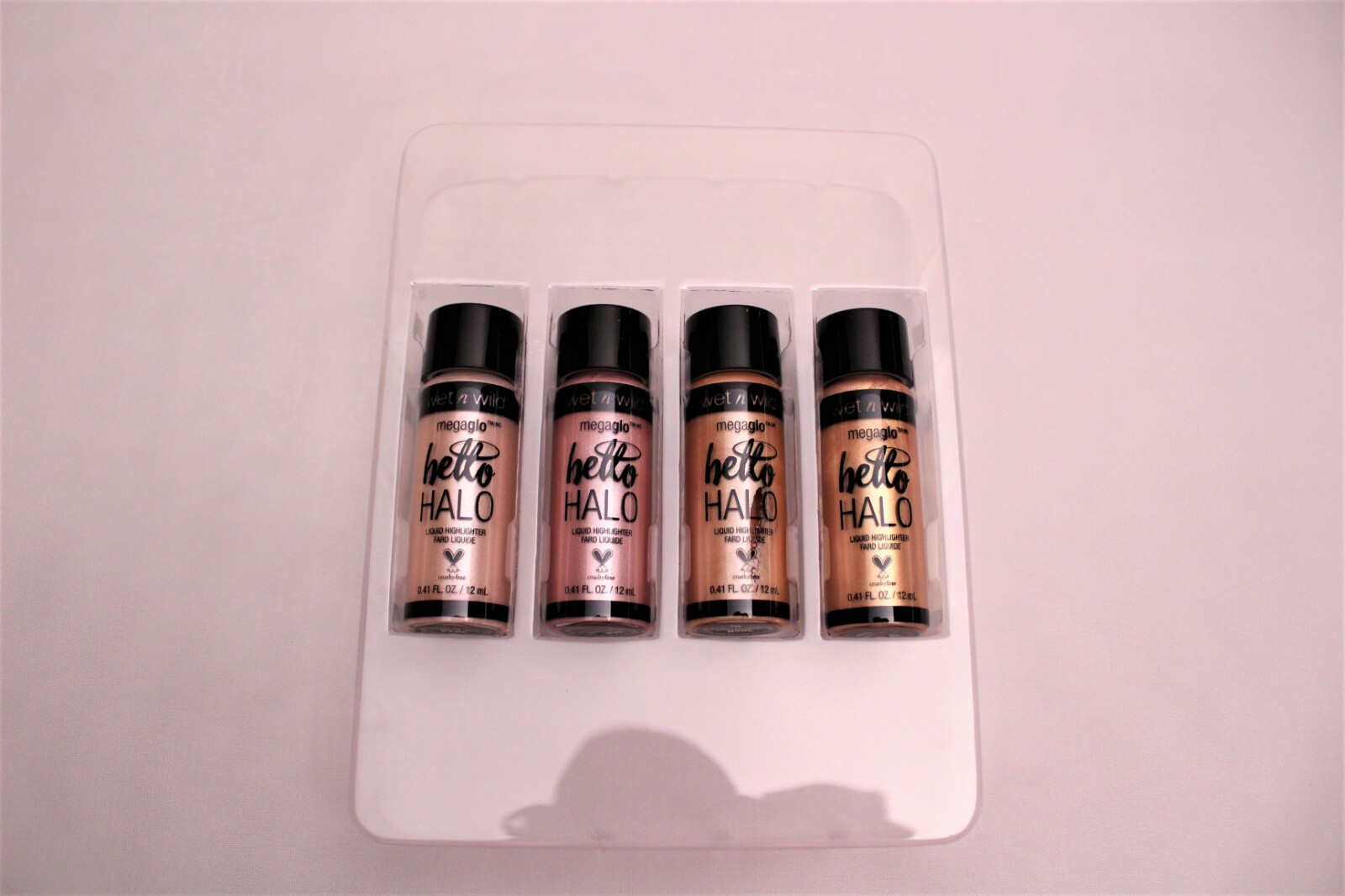 NEW Wet N Wild 4 Mini Liquid Highlighter Set Makeup Beauty