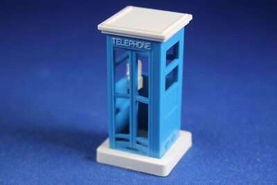 O/S - Plasticville - #1090 - 1 Blue Phone Booth without the tray - Excellent