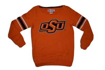 E5 Womens OSU Oklahoma State Cowboys Orange Sweatshirt NWT S M L