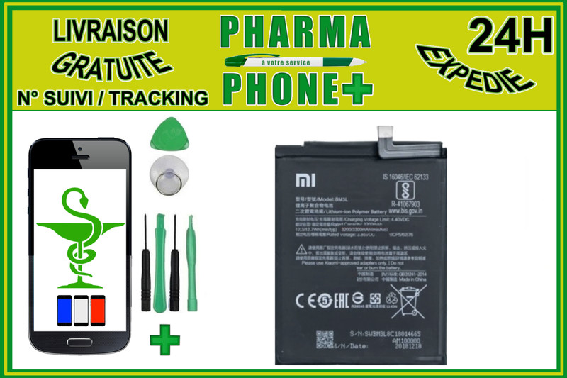 Batterie Xiaomi Mi 9   Bm3l (Mah 3300) + Outils  ð«ð·