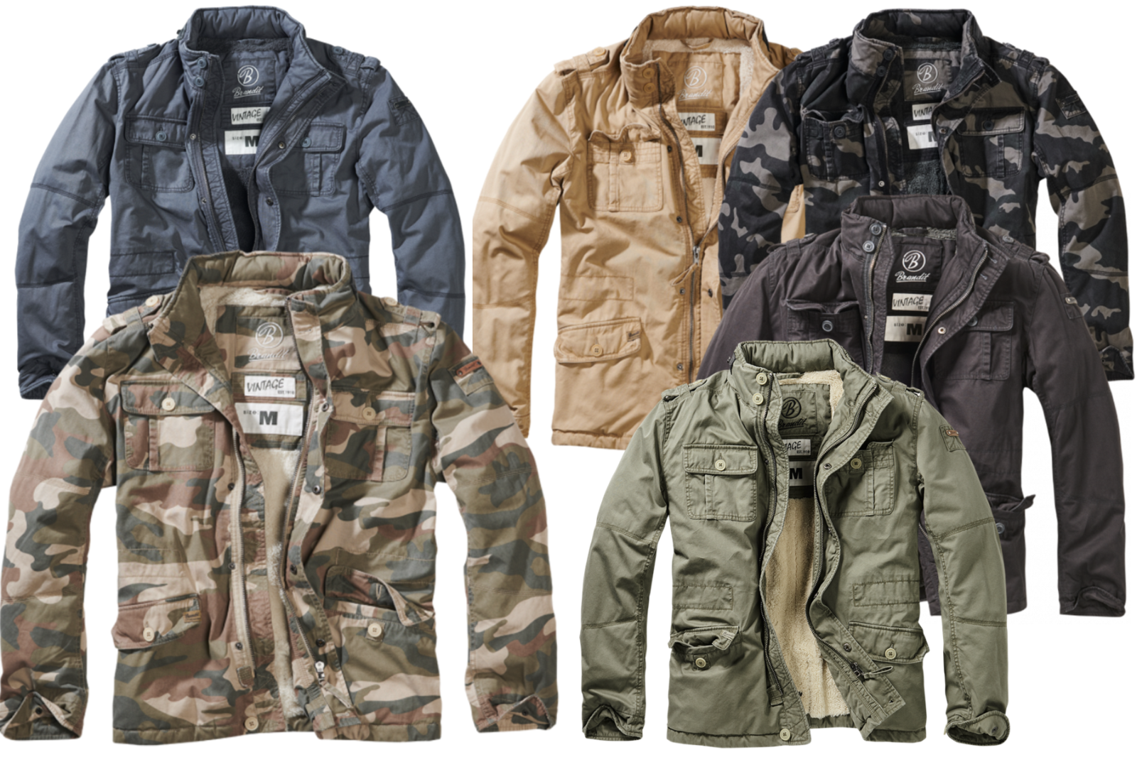 Brandit Britannia Winter Jacket Coat Camouflage Military