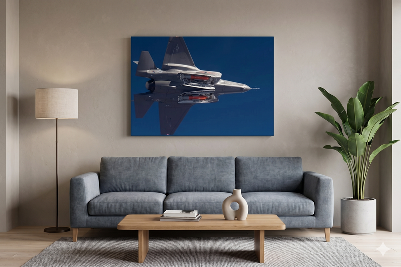 Lockheed Martin F35 Lightning  - CANVAS OR PRINT WALL ART