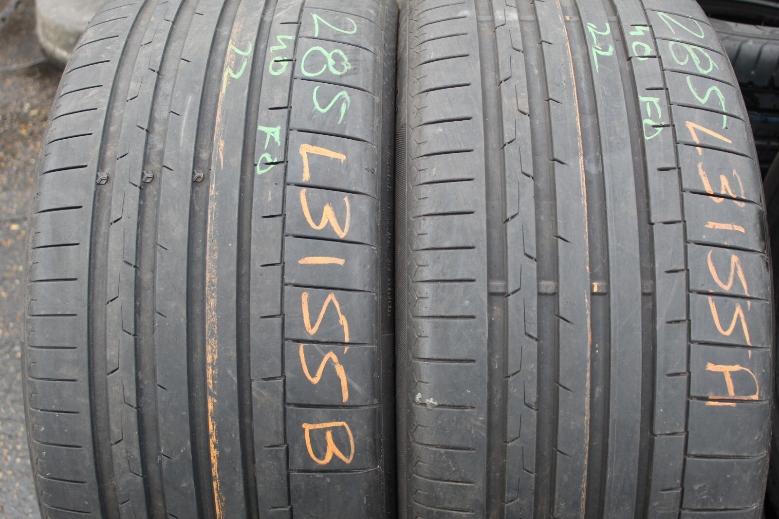285 40 22 Continental, SC 6, XL, AO, 110Y x2 A Pair 5.7mm (F1_tyres) FO L3155