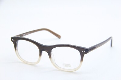 NEW BIG 214 COL. 375 CLEAR BROWN FADE AUTHENTIC FRAMES EYEGLASSES 47-19