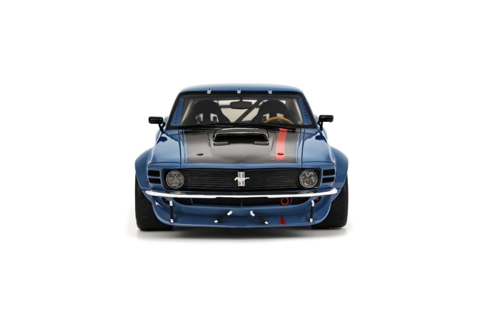 1/18 Ford Mustang Ruffian Car 2021 Light Blue Resin Model 1/18 Ford Mustang Ruffian Car 2021 Light Blue Resin Model