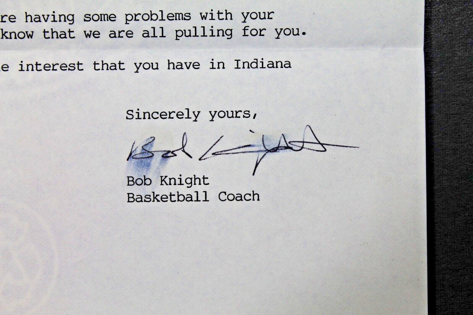 その他 UD Bob Knight auto 25 auto Bobby Bob Knight Legendary Indiana Hoosiers Coach Autograph