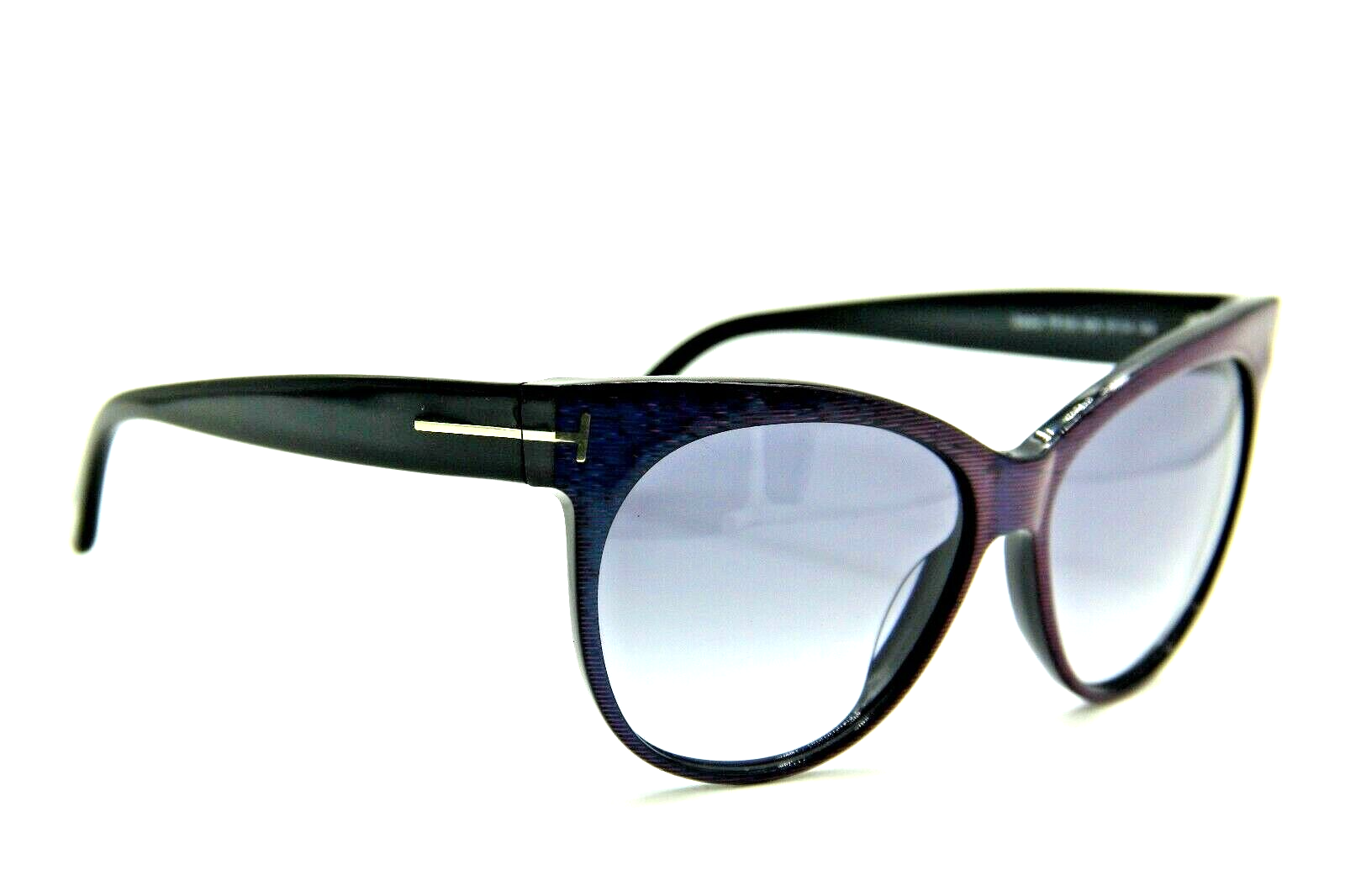 Pre-owned Tom Ford Brand  Tf 330 82b Saskia Violet Gradient Authentic Sunglasses 57-14 In Green