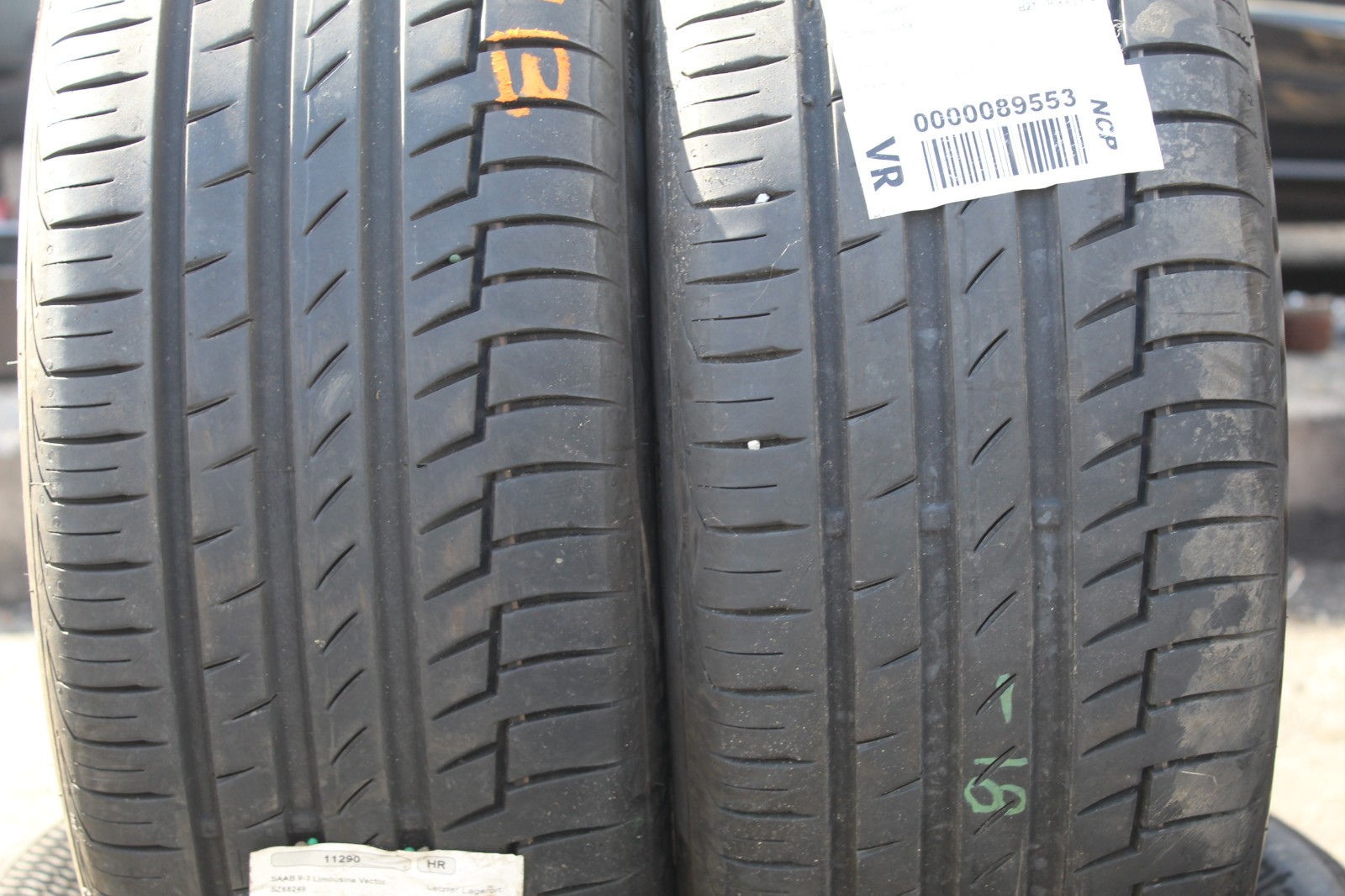 225 45 17 Continental, Premium Contact 6, 91Y, x2 A Pair 6.9mm (F1_tyres) L3791